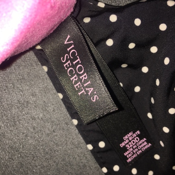 Victoria’s Secret Polka Dot Pink Lined Demi Bra - Picture 2 of 3